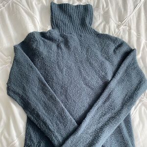 Juniors Blue Knit turtleneck sweater